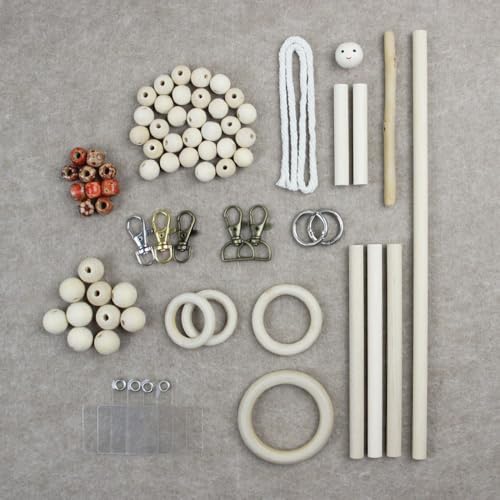 BUFANTL DIY Macrame Kit for Adults Beginners, 77 PCS Macrame Supplies with 9 Projects, 6 Colors Macrame Cord & Full Craft Materials, Great Gift Idea for Craft Lovers - Image 4