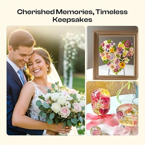 Caydo Extra Large Flower Press Kit, 15"x11.4" 4 Layers Wooden Flower Pressing Kit for Adults - Pressed Flowers, Herbs & Leaves, DIY Wedding Bouquet Flowers Preservation for Frame Bookmark Scrapebook - Image 6