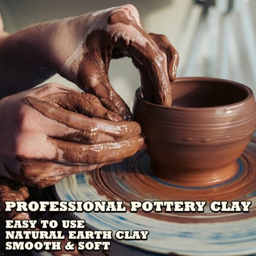 Aujazyble Air Dry Clay - 3.3lbs Terracotta Natural Pottery Clay for Kids - Image 3