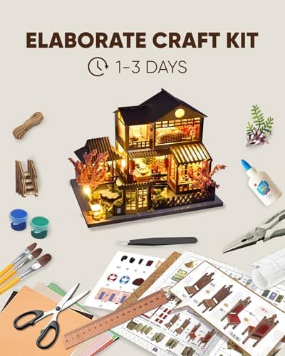 DIY Japanese Miniature House Kit Dollhouse Kit for Adults to Build - Image 2