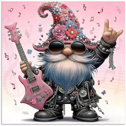CRZMODE Gnome Paint by Numbers Kit for Adults, Music Gnome Paint by Numbers for Adults, Acrylic Painting Crafts for Home Decor Gift (16x16inch) by Unknown