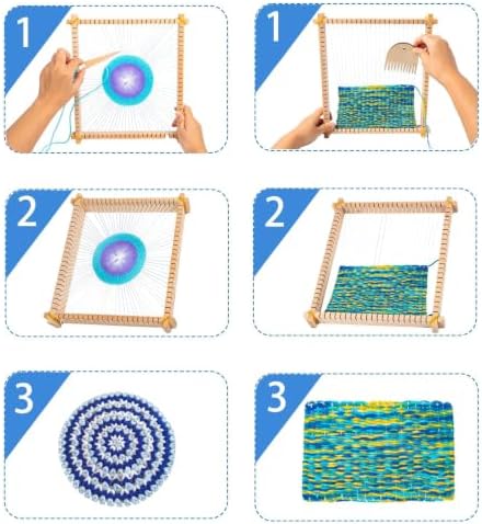 Lemonfilter 10 x 11in Large Coaster Tapestry Weaving Loom Kits for Adult - Image 5