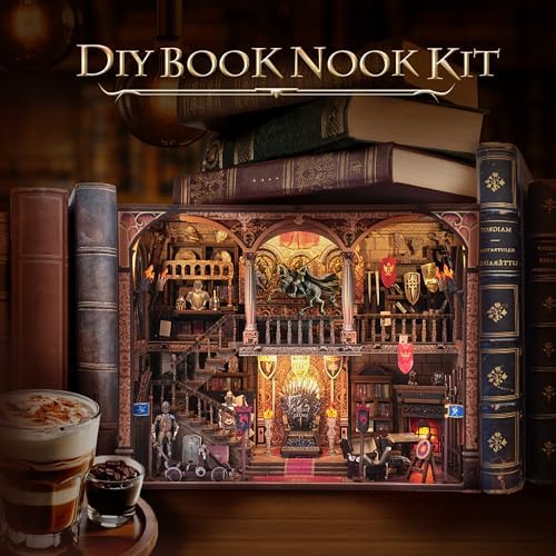 Book Nook Kit - DIY Tiny Home Dollhouse with Sensor LED Light | Enchanting 3D Puzzle Insert for Adults & Teens | Ideal Crafts for Heartfelt Gifts & Everyday Creativity - Image 6