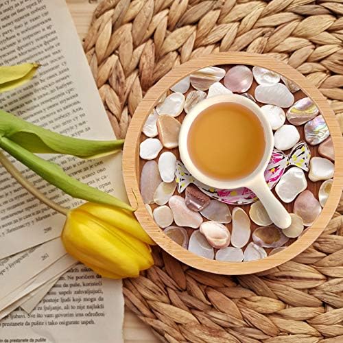 6pcs Wooden Tray Fillable Mosaic Tray Wood Decorative Tray Art Tray Art Trays,Mosaic Supplies for DIY Plate Ornaments Mosaic Crystal Making Crafts - Image 6