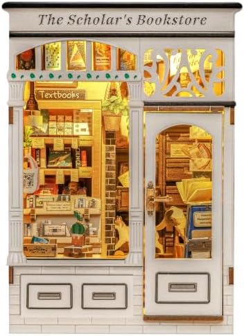 CUTEBEE Book Nook Kit for Adults, Cat Miniature House Kit, Adult Craft Gift by CUTEBEE