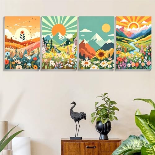 Landscape Paint by Number for Adults, Paint by Numbers Kit for Adults 8x12 - Image 2
