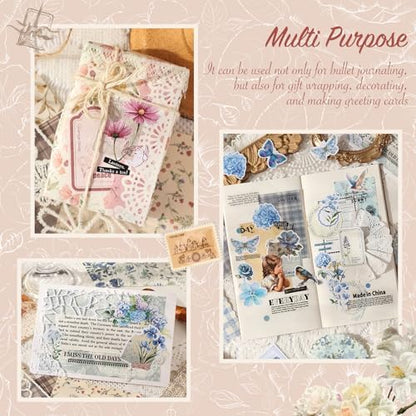 400Pcs Floral Scrapbook Supplies Kit,Junk Journal Supply for Beginner - Image 6