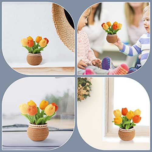 kgxulr Crochet Kit, Yellow Tulips Knitting Kit, Crochet Kit for Beginners - Image 7