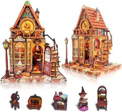 DIY Miniature House Kit, Dollhouse for Adults to Build, Time Magic by Weservehomeforbetterlife