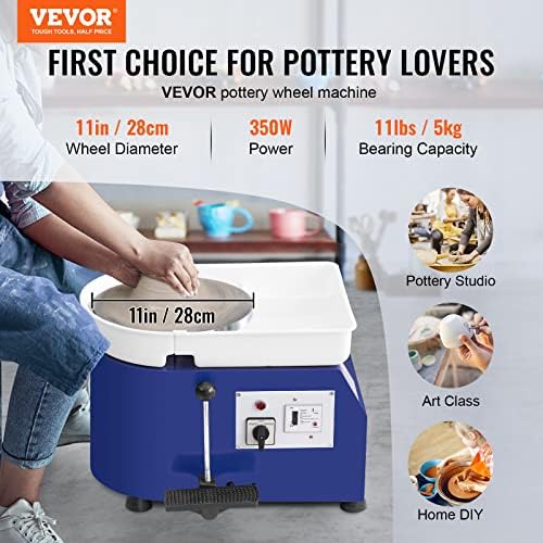 VEVOR Pottery Wheel 11inch 350W Ceramic Wheel Forming Machine Accessory Kit - Image 2