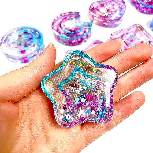 Resin Shaker Molds Set Kawaii Charms Pack of 41 Silicone Trays Precision Tip Applicator Bottle Kit Bundle - Image 3
