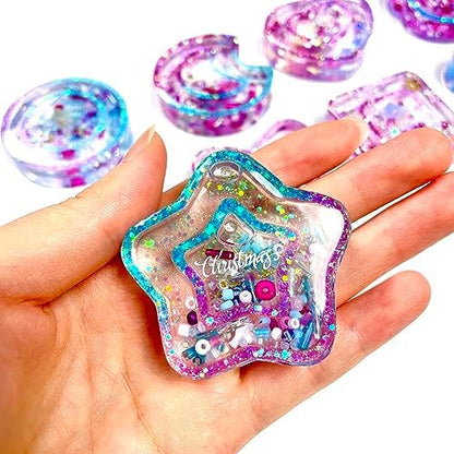 Resin Shaker Molds Set Kawaii Charms Pack of 41 Silicone Trays Precision Tip Applicator Bottle Kit Bundle - Image 3