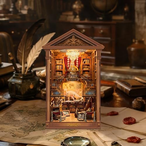 Book Nook Kit DIY Miniature House 3D Wooden Puzzle - Reading Hall - Image 7