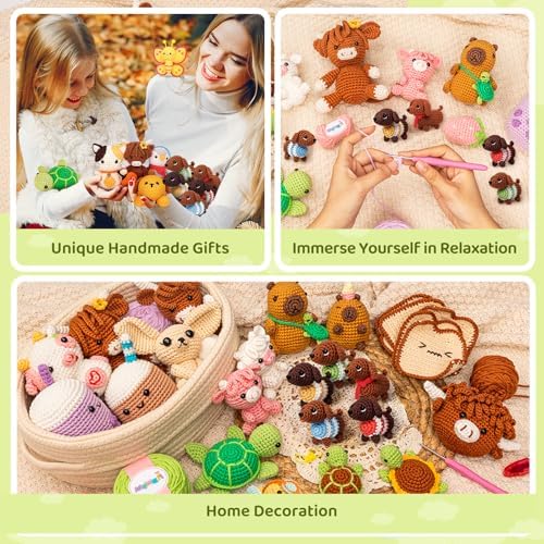 Mewaii Crochet Kit for Beginners, 5 Pack Dachshund Dog Craft Set - Image 6