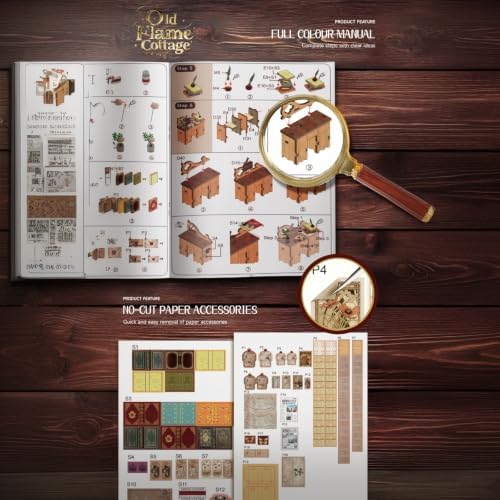 Dollhouse Miniature Jewelry Shop Kit - 1/18 Scale DIY Building Set with LED Light, No Cutting, Snap-Fit, Premium Gift Box, Crafts for Adults, Home Decor, Gift for Women & Men - Image 6