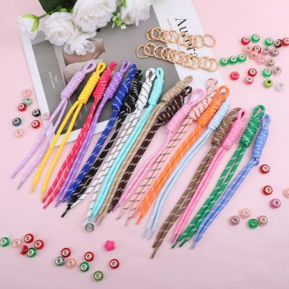 24 Pack Paracord Keychain Bag Charms, Rope Keychain - Image 4