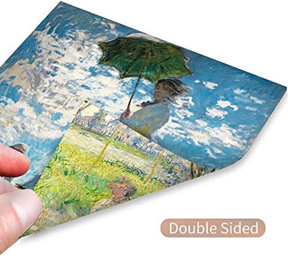 Origami Paper Kit 50 Sheets 6 Inch Square Double Sided Color 10 Vivid Colors for Hand Crafts Origami Paper Arts Creativity.Monet - Image 5