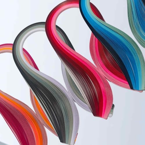Anphly 9 Sets 7mm Width 39cm Length Multi-Color Paper Quilling Strips, 900 Strips 43 Colors Premium Craft Paper Set for Card Making, Scrapbooking and DIY Art Projects - Image 5