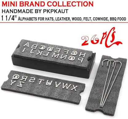 26Pcs 1 1/4" Custom Branding Iron for Wood, Leather Branding Stamp - Image 2