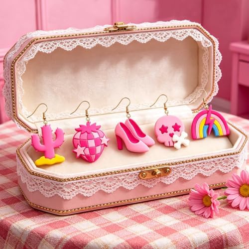 ORIGACH 16 Pcs Y2K Edgy Punk Style Polymer Clay Earring Cutters Set - Image 5