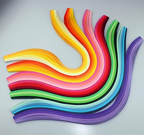 ODETOJOY Quilling Paper Gradient Quilling Strips 5MM Crafts Paper Filigrana Color Ramps Chromatic Crescendo 120pcs Length 21inch (Pink) - Image 5