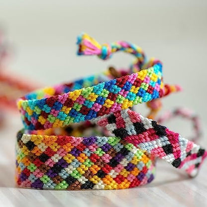 Leisure Arts Loom Bracelet Weaving, Bracelet Maker, Weaving Loom, Bead Loom, Bracelet Making Kit String, Weaving Kit, Beading Loom, Friendship Bracelet Making Kit, Weaving Loom for Adults - Image 4