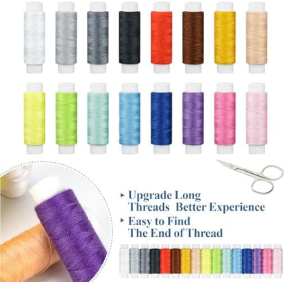 Sewing Kit Basic for Adults, 87 Pcs Sewing Kit with Needle and Thread, Sewing Supplies Portable Travel Emergency Repair Kit for Beginners Home DIY, Gift for Mom and Grandma OKOMER - Image 3