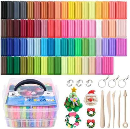 Artecho Polymer Clay Kit, 70 Colors Oven Bake Clay by Artecho