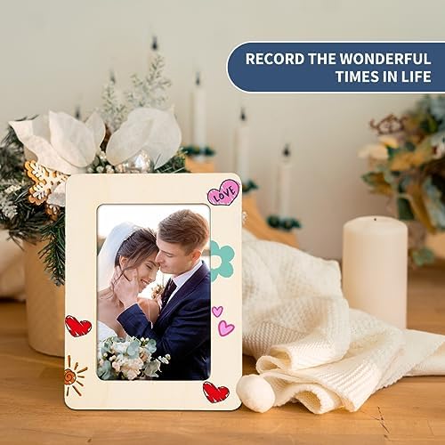 10Pcs Picture Frame Painting Craft Kit for 4*6 Photo,DIY Wooden Frames Kit - Image 7