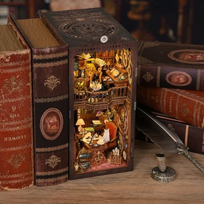 TOYQI Book Nook Kit, DIY Miniature Dollhouse Kit for Adults and Teens - Image 5