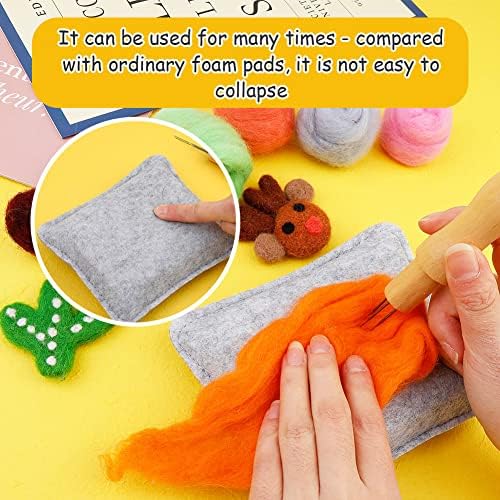 WONVOC Needle Felting Pad, Needle Felting Mat with Needles - Image 5