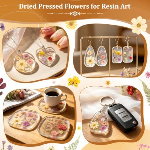 Evatage 180 Pcs Real Dried Pressed Flowers for Resin Crafts - Image 6
