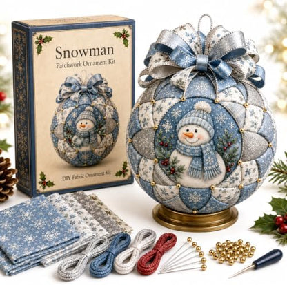 Christmas Classics Patchwork Ornament DIY Kit, No-Sew Ornament Kit (#C) by Unknown