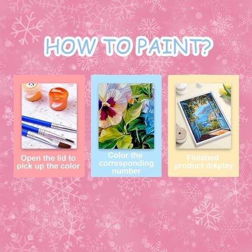 HITO Paint by Numbers Kit for Adults Seaside Scenery 16x20 Inch Frameless - Image 7