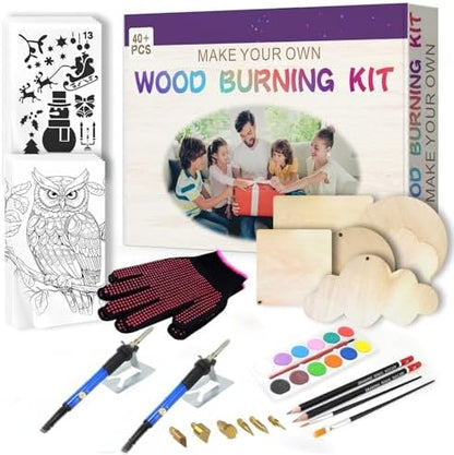 Gifts for Teen, Wood Burning Kit Craft With 2 Wood Burning Pens by ACRSIKR