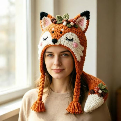 Fantasy Hood Hat DIY Crochet Kit Series for Beginners (Fox) - Image 4