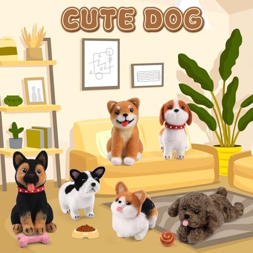 Mayboos 6 Pcs Needle Felting Kit, Felting Kits for Beginners (Cute Dog) - Image 5