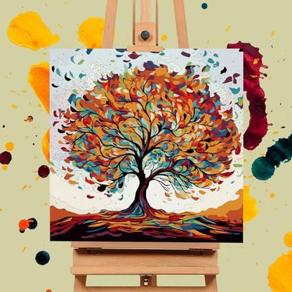 Framed Paint by Numbers Kit for Adults Beginners, Tree of Life - Image 4