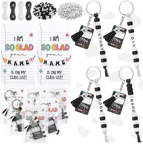Suncalla 996 Pcs 24 Set Back to School Student Composition Keychain Kit by Unknown