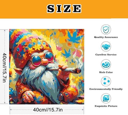 Meothan Paint by Numbers Kit for Adults Beginner 16X16 inch (Without Frame) - Image 3