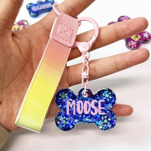 ResinWorld Set of 2'' & 1.5'' Dog Bone Silicone Molds with 15Pcs Key Ring & 15pcs Jump Ring, Pet Tag Mold for Resin Casting - Image 6