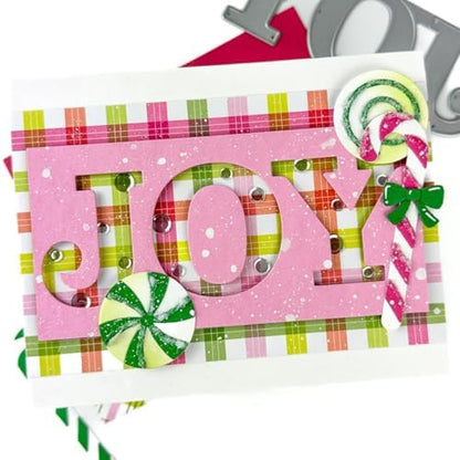 Scrapbooking Die-Cuts, Christmas Metal Cutting Dies for Card Making, Paper Craft Punch Template, Background Embossing Stencils, DIY Album Décor(Christmas Candy Stick-8.7x10.5cm) - Image 3