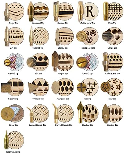 Wood Burning Kit, Set of 26 Art Supplies for Wood Burning Tool Kit, DIY Arts and Crafts, Wood Burning Kit for Adults, Great for Pattern Making, Shading and Texture, By Plaid Enterprises, 11879 - Image 3