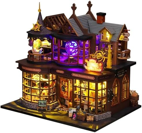 OZJAY Miniature House Kit for Adults, Mini House Kit with LED by OZJAY