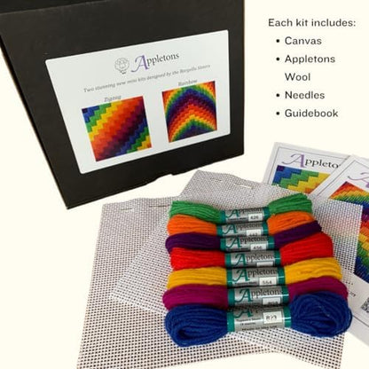 HM NABAVIAN Appletons Wool Needlepoint Kit – Bargello Range - Rainbow Zigzag Designed by The Bargello Sisters - Image 3