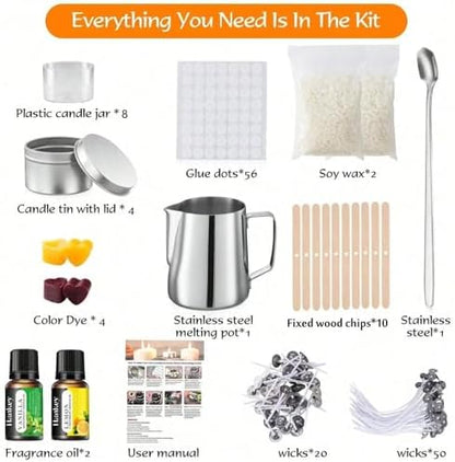 bogniga DIY Soy Candle Making Kit for Beginners, Candle Maker Supplies Set - Image 2