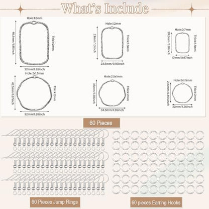 Inbagi 180 Pcs Open Bezels for Resin Jewelry - Image 2