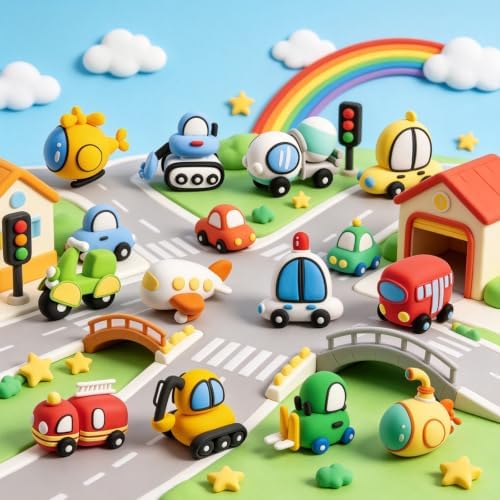 Both idea Air Dry Clay for Kids, Colored Soft Foam Modeling Clay Set with Sculpting Tools DIY Arts Crafts Birthday Fun Party Favors for Boys Girls Ages 3-12 Classroom Activities - Image 3