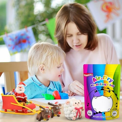ifergoo 100g White Air Dry Clay, 3.5oz DIY Creative Modeling Clay for Kids - Image 5