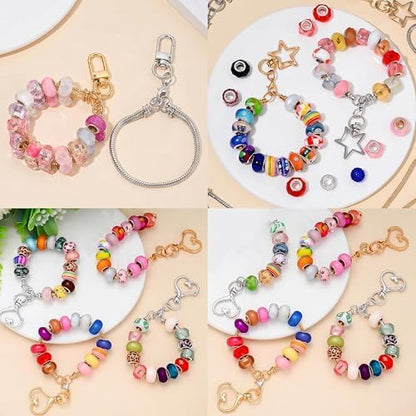 10PCS Beadable Keychain Bars Mixed Color Chain Keychains Key Chain Making Kit - Image 7